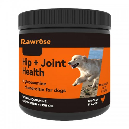 Rawrose Hip & Joint Health Chews for Dogs – Glucosamine, Chondroitin, and MSM for Mobility and Joint Care