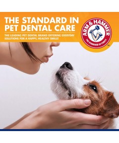 Arm & Hammer for Pets Tartar Control Kit for Dogs | Contains Toothpaste, Toothbrush & Fingerbrush | Reduces Plaque & Tartar Buildup | Safe for Puppies, 3-Piece , Beef Flavor