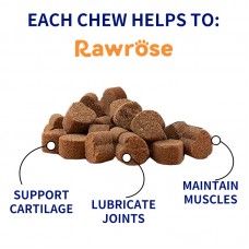 Rawrose Hip & Joint Health Chews for Dogs – Glucosamine, Chondroitin, and MSM for Mobility and Joint Care