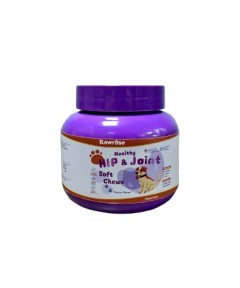 Rawrose Hip & Joint Support for Dogs – 120 Chicken Flavored Chews with Glucosamine, Chondroitin, MSM, Turmeric, Vitamin C, and Omega-3 for Pain Relief and Inflammation